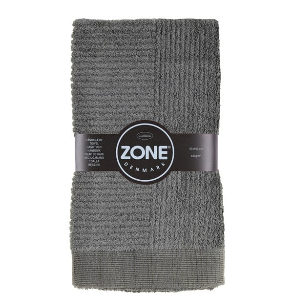 "Zone" pilkas rankšluostis, 100 x 50 cm