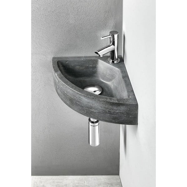 Kriauklei čiaupas blizgios sidabrinės spalvos stovimas Small – Sapho-image-1