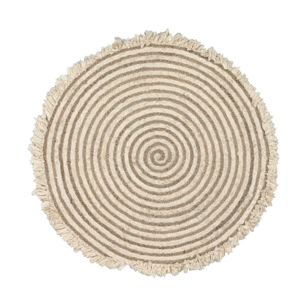 Natūralaus džiuto kilimas Kave Home Gisel, skersmuo 120 cm