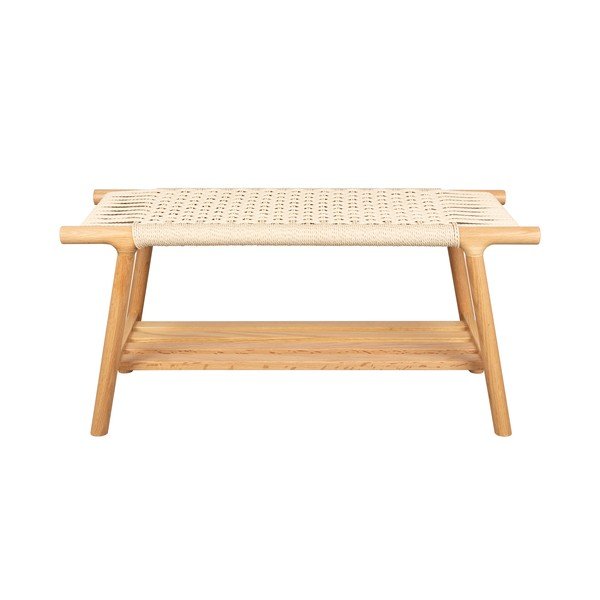 Šviesios natūralios spalvos medžio masyvo suolas Kintaro – Dutchbone