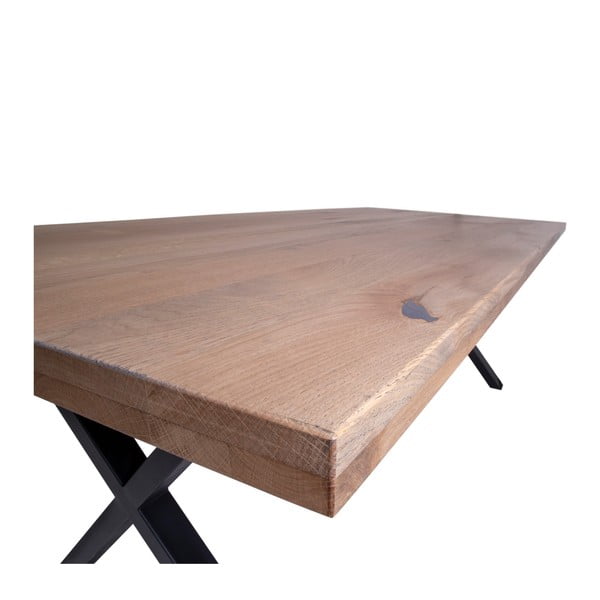 Ąžuolo medienos valgomojo stalas House Nordic Montpellier Smoked Oiled Oak, 200 x 95 cm-image-3