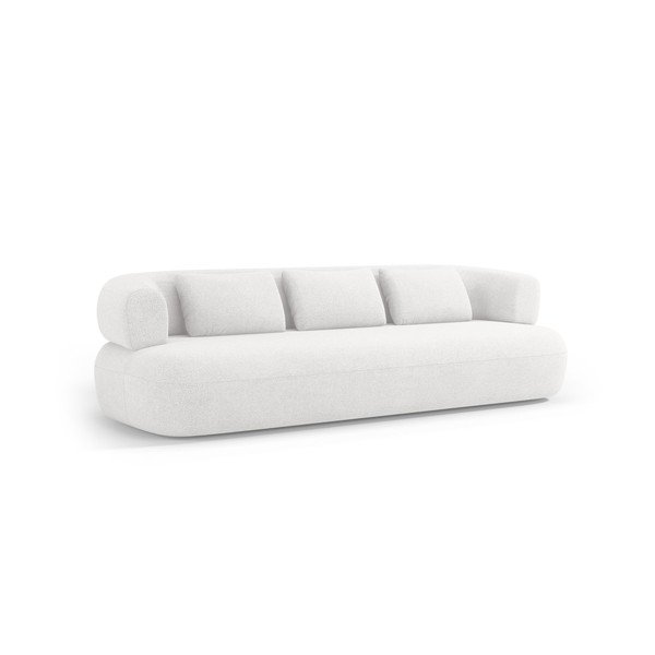 Dramblio kaulo spalvos sofa iš boucle 200 cm Jenny – Micadoni 