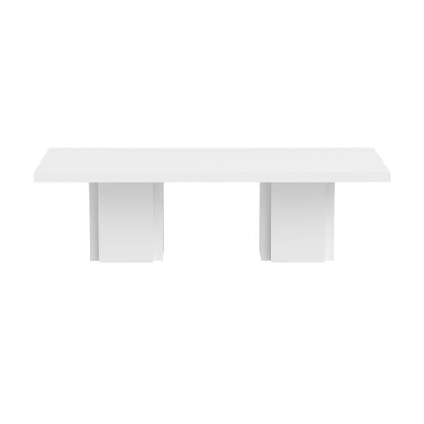 TemaHome Dusk 002 blizgus baltas valgomojo stalas, 262 x 75 cn