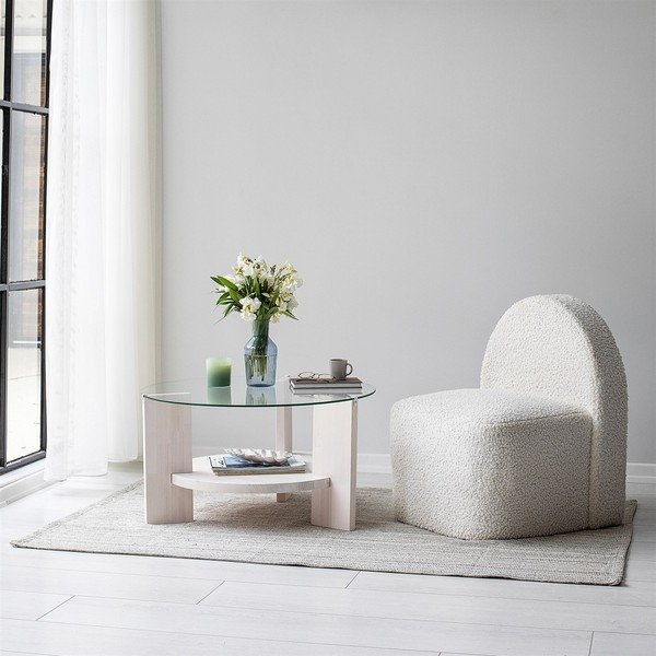 Baltas apvalus kavos staliukas ø 75 cm Mondo - Neostill-image-4