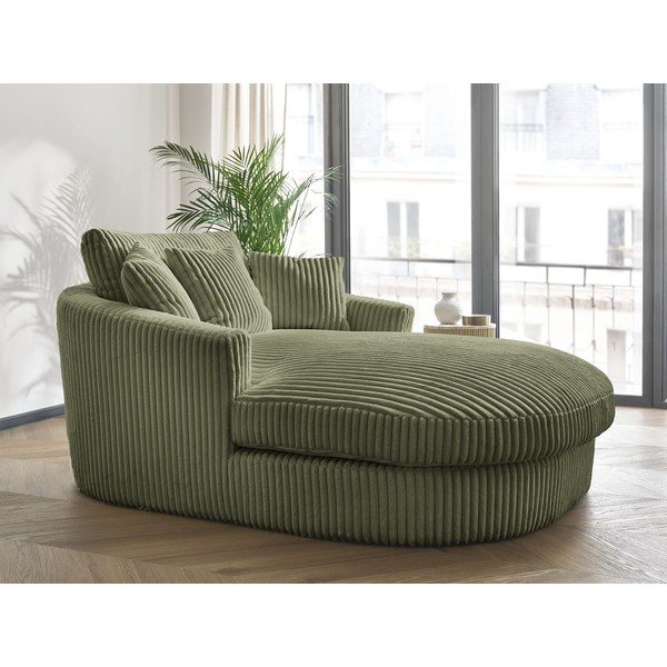 Žalios spalvos krėslas iš kordinio velveto Belem – Bobochic Paris-image-1