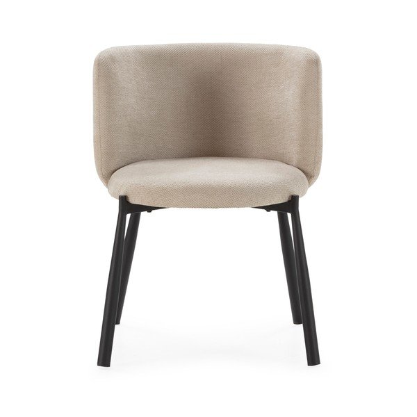 Smėlio spalvos iš audinio valgomojo kėdžių komplektas 2 vnt. Ginny – MOME-image-3