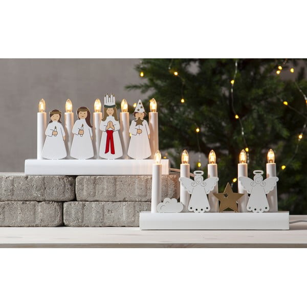 Šviečianti Kalėdų dekoracija baltos spalvos Julia – Star Trading-image-2