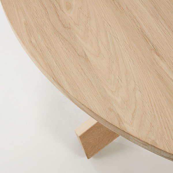 Ąžuolinis stalas Kave Home Nori, ø 120 cm-image-1
