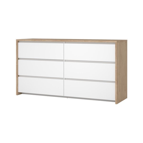 Baltos spalvos šoninė spintelė 157x84x48 cm Next – Tvilum-image-2