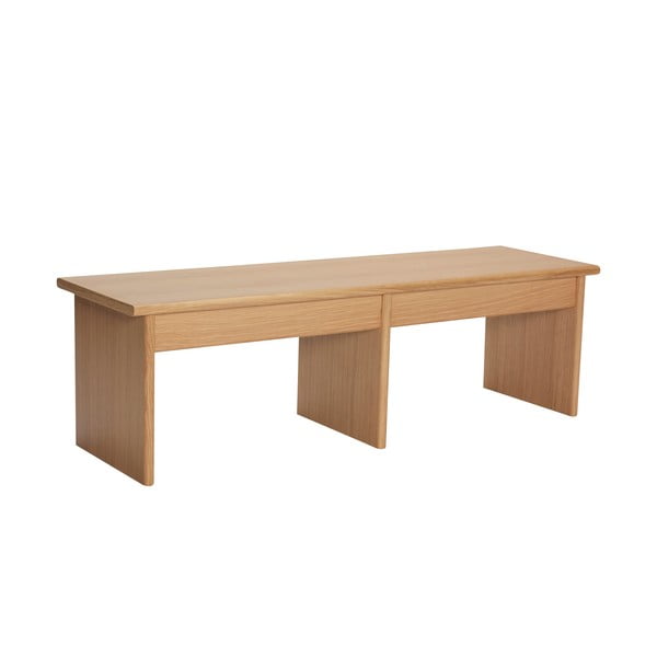 TV spintelė natūralios spalvos iš ąžuolo 99x30 cm Doppio – Hübsch-image-2