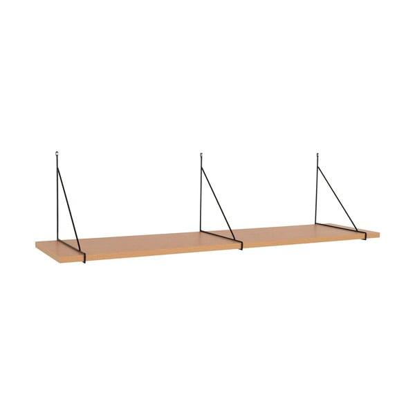 Sieninė lentyna natūralios spalvos iš uosio 120 cm Chiba – House Nordic-image-1