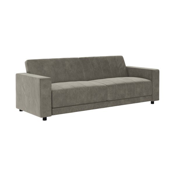 Taupe spalvos reguliuojama/sulankstoma sofa iš velveto 225 cm Allie II – Støraa-image-2
