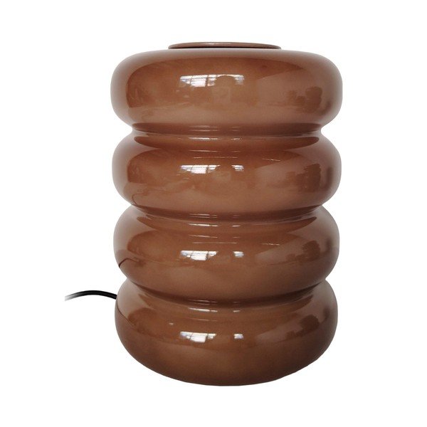 Rudos spalvos iš stiklo stalinis šviestuvas LED (aukštis 16,5 cm) Aro – Leitmotiv