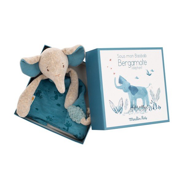 Mėlynas miegamojo kilimėlis Elephant - Moulin Roty-image-4