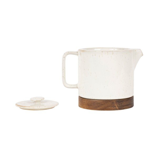 Natūralios spalvos keramikinis arbatinukas 700 ml Nordika - Sema-image-2