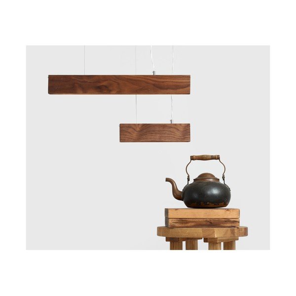 Pakabinamas šviestuvas iš riešutmedžio Custom Form Line Plus M Woody-image-3