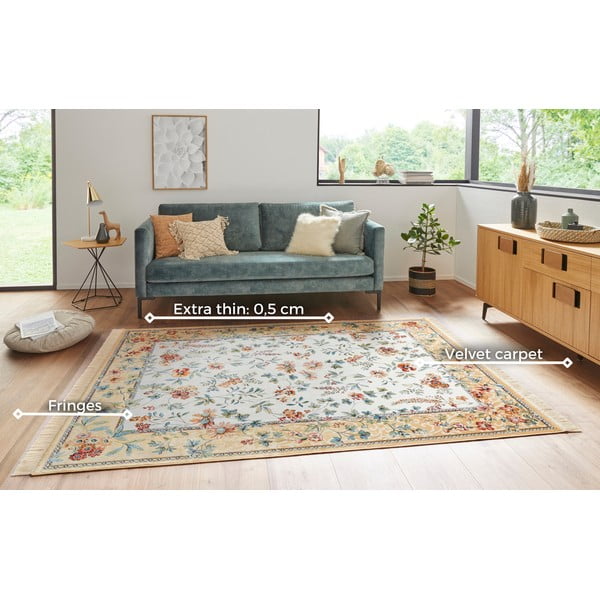 Iš viskozės kilimas smėlio spalvos 160x230 cm Oriental – Nouristan-image-3