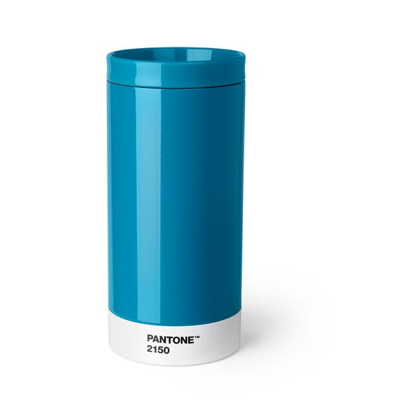 Mėlynas nerūdijančio plieno kelioninis puodelis Pantone, 430 ml
