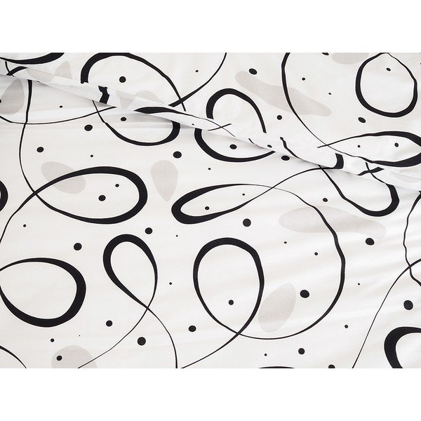 Viengulė patalynė juodos ir baltos spalvos iš banguotos tekstūros 140x200 cm Top Class – B.E.S.-image-3