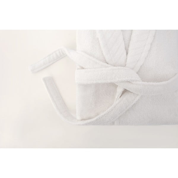 Baltas medvilninis chalatas L/XL dydžio - Foutastic-image-3