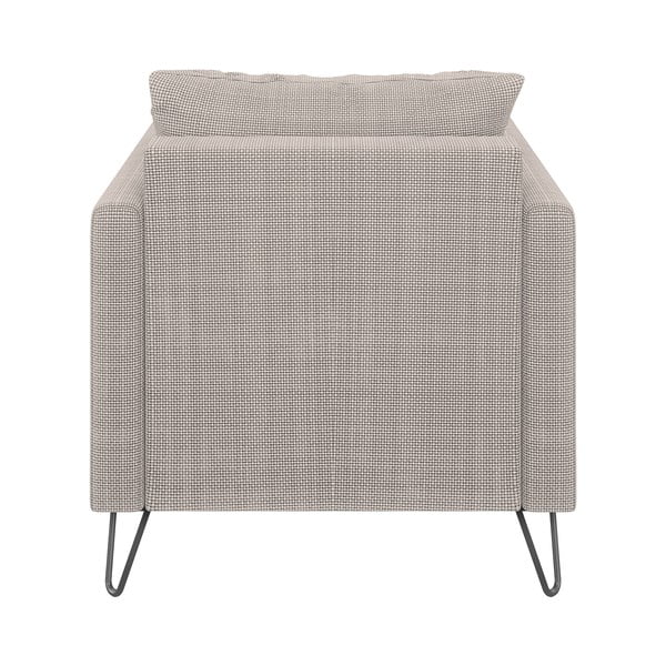 Šviesiai rudos spalvos iš šenilinio audinio krėslas Freya – Ropez-image-2