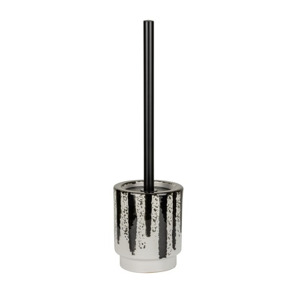 Juodos ir baltos spalvos iš keramikos tualeto šepetys Subiza – Wenko-image-1