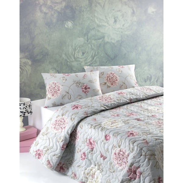 Dygsniuotos lovatiesės ir pagalvių užvalkalų komplektas Mijolnir Sandiego, 160 x 200 cm-image-4