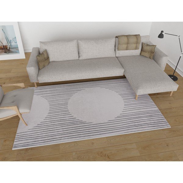 Skalbiamas kilimas kreminės spalvos 160x230 cm – Vitaus-image-1