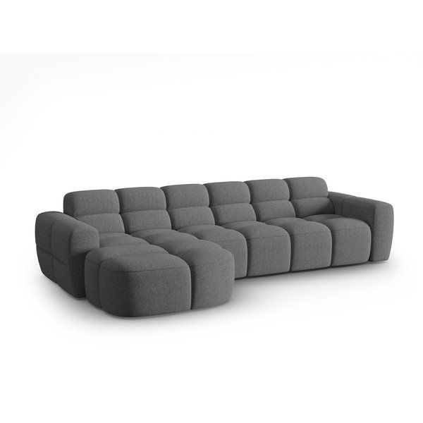 Kampinė sofa pilkos spalvos Lisa – Micadoni Home-image-3