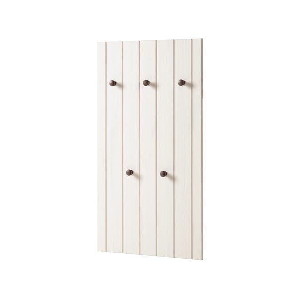 Baltos spalvos iš pušies masyvo koridoriaus baldas 55x100x2 cm Anita – Støraa-image-1