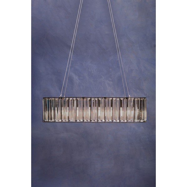 Iš metalo kabantis šviestuvas su stiklo gaubtu Akiko – Premier Housewares-image-2