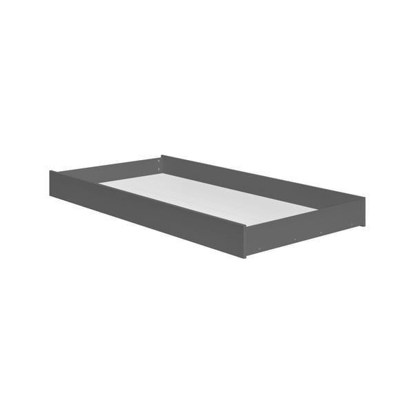 Tamsiai pilkas stalčius po vaikiška lova "Pinio Basics", 200 x 90 cm