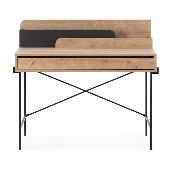 Iš ąžuolo masyvo paslepiamas rašomasis stalas 60x113 cm Lila – Marckeric