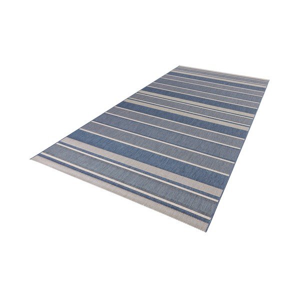 Mėlynas dryžuotas lauko kilimas NORTHRUGS Strap, 80 x 200 cm-image-1