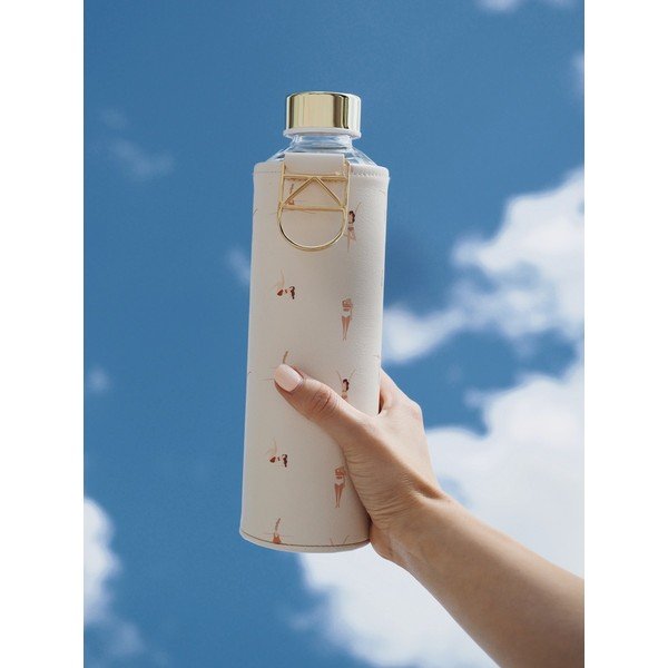 Borosilikatinio stiklo buteliukas su dirbtinės odos dėklu Equa Mismatch Playa, 750 ml-image-2