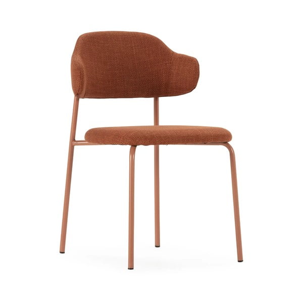 Terakotos spalvos valgomojo kėdės 4 vnt. Adriel – Marckeric