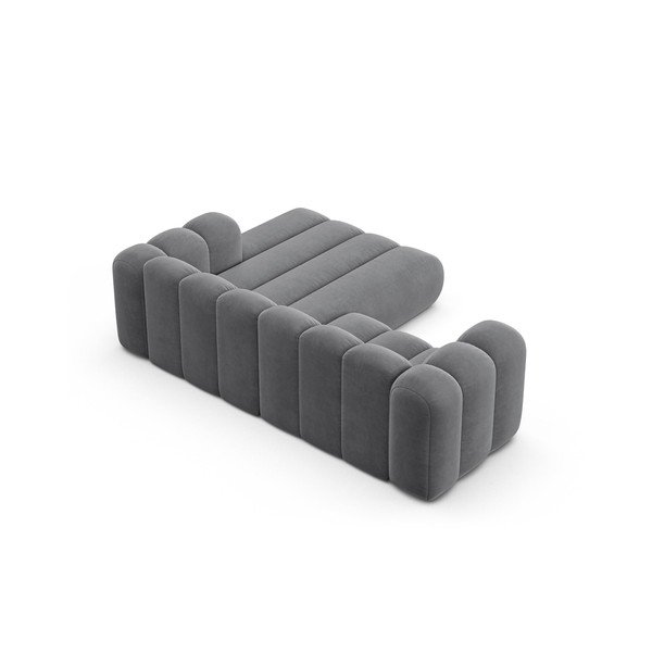 Kampinė sofa šviesiai pilkos spalvos (su dešiniuoju kampu) Lupine – Micadoni Home-image-3