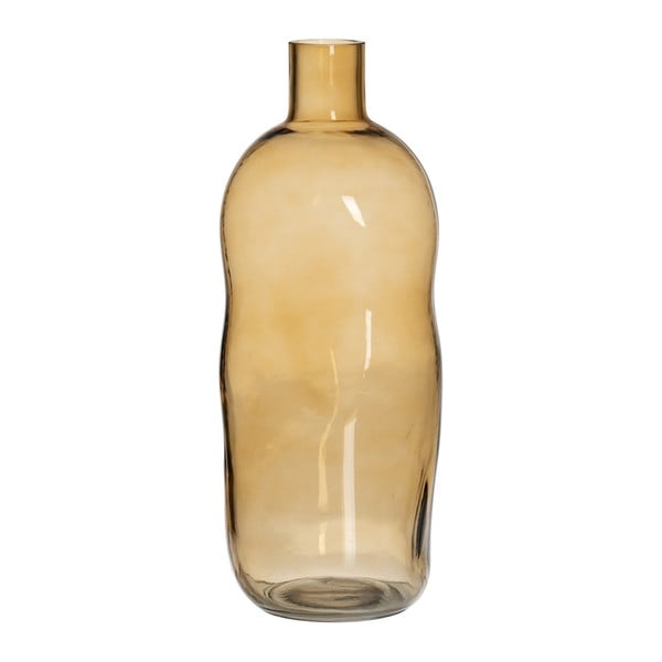 Iš stiklo  vaza ochros spalvos (aukštis 35 cm) Amber – Ixia
