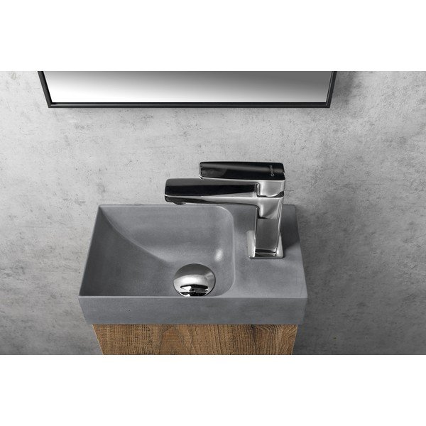 Iš betono maža kriauklė pilkos spalvos 31x17 cm Piccolino – Sapho-image-3