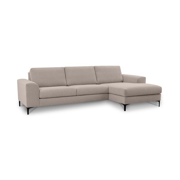 Kampinė sofa smėlio spalvos (su dešiniuoju kampu) Henry – Scandic-image-1