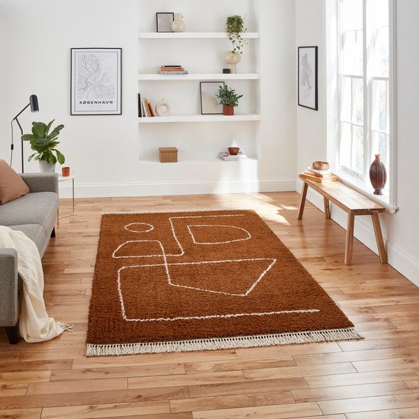 Raudonas kilimas Think Rugs Boho, 160 x 220 cm-image-1