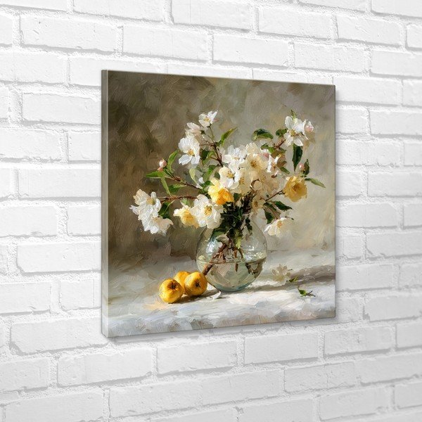Spausdintas paveikslas su rėmeliu 70x70 cm Apple Flowers – Styler-image-3