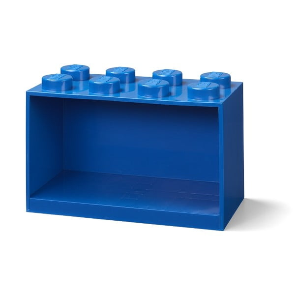 Vaikiška mėlyna sieninė lentyna LEGO® Brick 8-image-1
