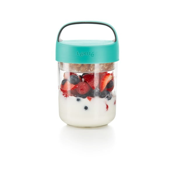 Sriubos indelis su turkio spalvos dangteliu Lékué To Go, 400 ml