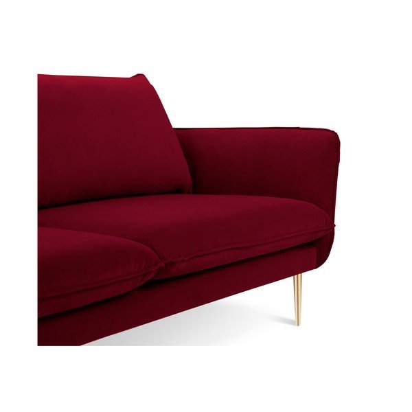 Raudona aksominė sofa Cosmopolitan Design Florence, 160 cm-image-3