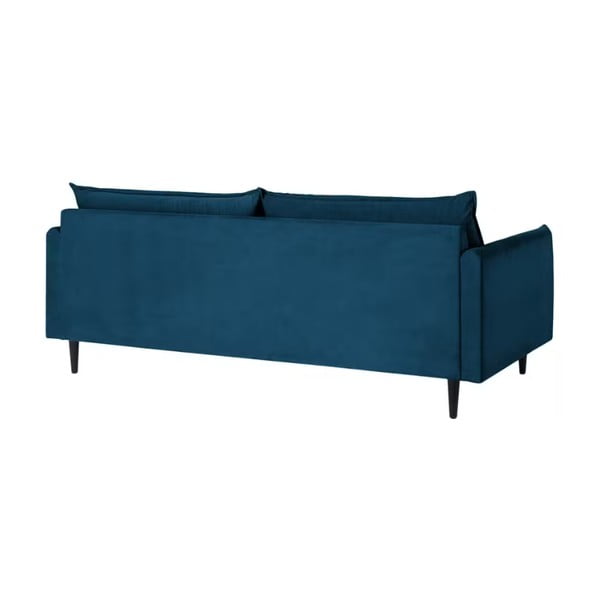 Tamsiai mėlynos spalvos iš velveto sofa 203 cm Juli – Ropez-image-3