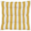 Geltonai balta medvilninė sėdynės pagalvė Westwing Collection Timon, 40 x 40 cm