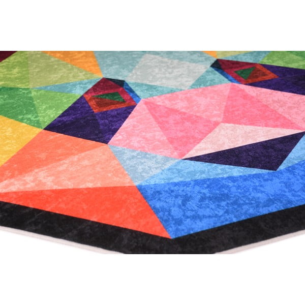 Skalbiamas vaikiškas kilimas ø120 cm Rainbow Panda – Vitaus-image-2