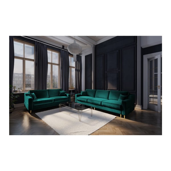 Žalia dvivietė sofa Mazzini Sofos Marigold-image-4