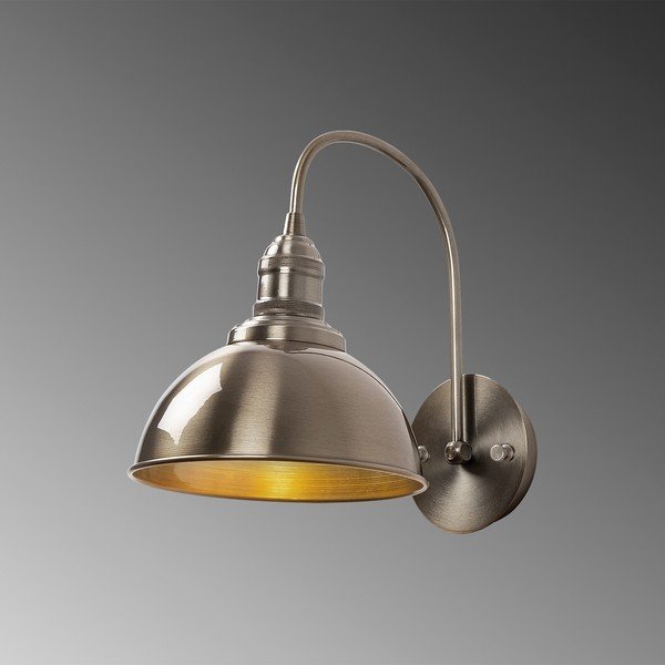Žalvario spalvos sieninė lempa ø 21 cm Varzan – Opviq lights-image-3